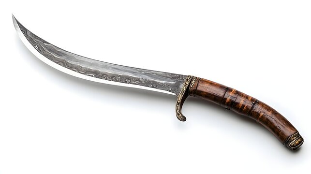 A curved cutlass sword a classic pirate weapon
