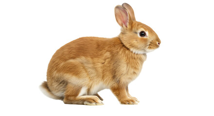 Obraz premium Ginger Rabbit Profile Alert Expression and Soft Fur Texture