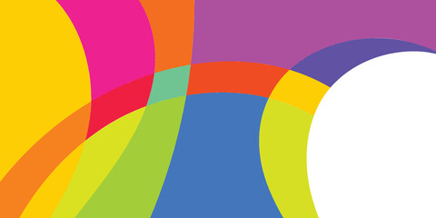 Obraz premium Vibrant Abstract Shapes in a Colorful Design