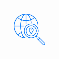 search location icon sign vector
