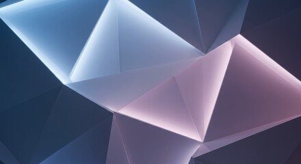 抽象的な幾何学的背景 - モダンなブルーとピンクの三角形パターン、テクノロジー、デザイン、創造性のための壁紙