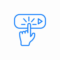 touch screen icon sign vector