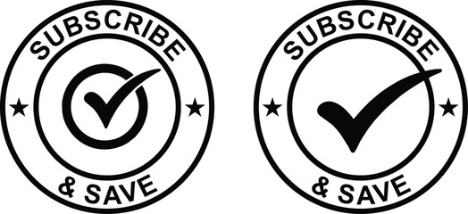 Subscribe and Save Vector