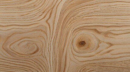 Background abstract of circular wood grain texture resembling rings on natural light timber.