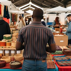 market stall in hong kong