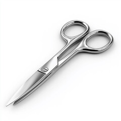 Fototapeta premium Surgical Scissors: A close-up shot reveals a pair of gleaming, meticulously crafted surgical scissors, highlighting precision and sharpness. A tool for precise medical procedures.