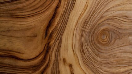 background abstract closeup natural wood grain pattern with swirling lines and warm brown tones suitable for furniture design, decor texture, and organic surface detail