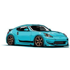 Fototapeta premium car isolated on white