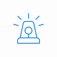 ambulance siren icon sign vector