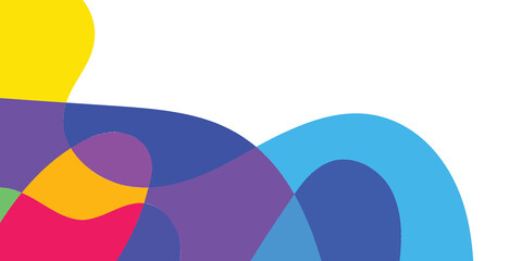 Colorful Abstract Shapes Flowing