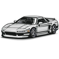 car isolated on white