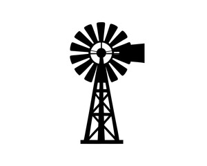 creative details Outline silhouette pinwheel Windmill Icon vector illustration 