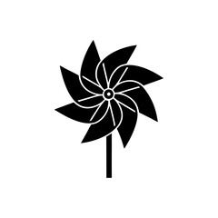 creative details Outline silhouette pinwheel Windmill Icon vector illustration 