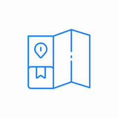 city map icon sign vector