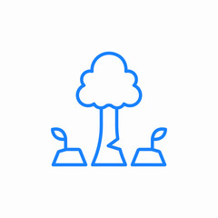 deforestation icon icon sign vector