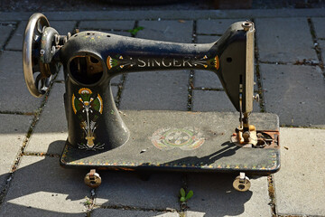 old German Singer sewing machine