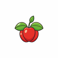 vector illustration of an apple