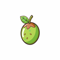 vector illustration of an apple