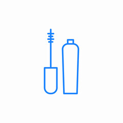 eyelash mascara icon sign vector
