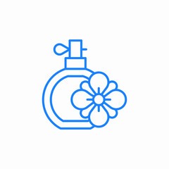 floral perfume icon sign vector