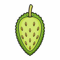 strawberry fruit vector illustration