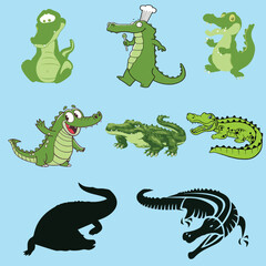 Fototapeta premium COLOUR CROCODILE