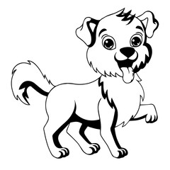 Cute Dog vector image cartoon 