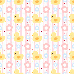 seamless pattern with ducks