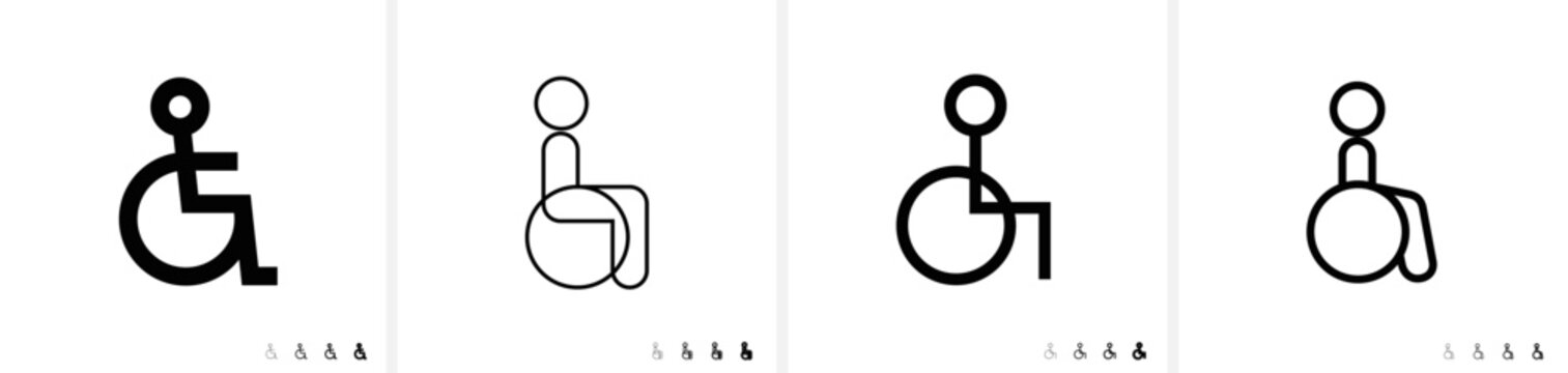 Barrierefrei Icon f&uuml;r Websites als Pfaddatei; Strichsymbole als editierbare Linien; Barrierefreiheits-
st&auml;rkungsgesetz (BFSG), Inklusion & European Accessibility Act (EAA) 