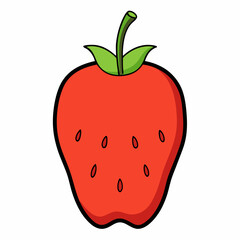 strawberry isolated on white background