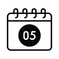 Check out this glyph icon of calendar
