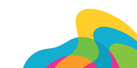Colorful abstract wave design