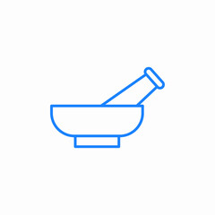 pestle bowl icon sign vector