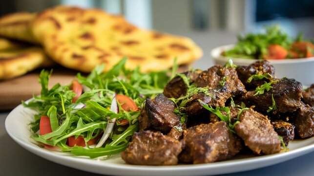Naan with mutton curry , Parotta with mutton chukka