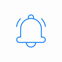 ringing bell icon sign vector