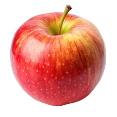 A vibrant and enticing Gala apple isolated on a crisp white background