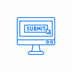 submit application icon sign vector