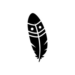 creative details Native American Feather icon  vector illustration 