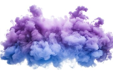Fototapeta premium A Breathtaking Display of Violet and Blue Smoke Abstract Art Illustration And Creativity Concept