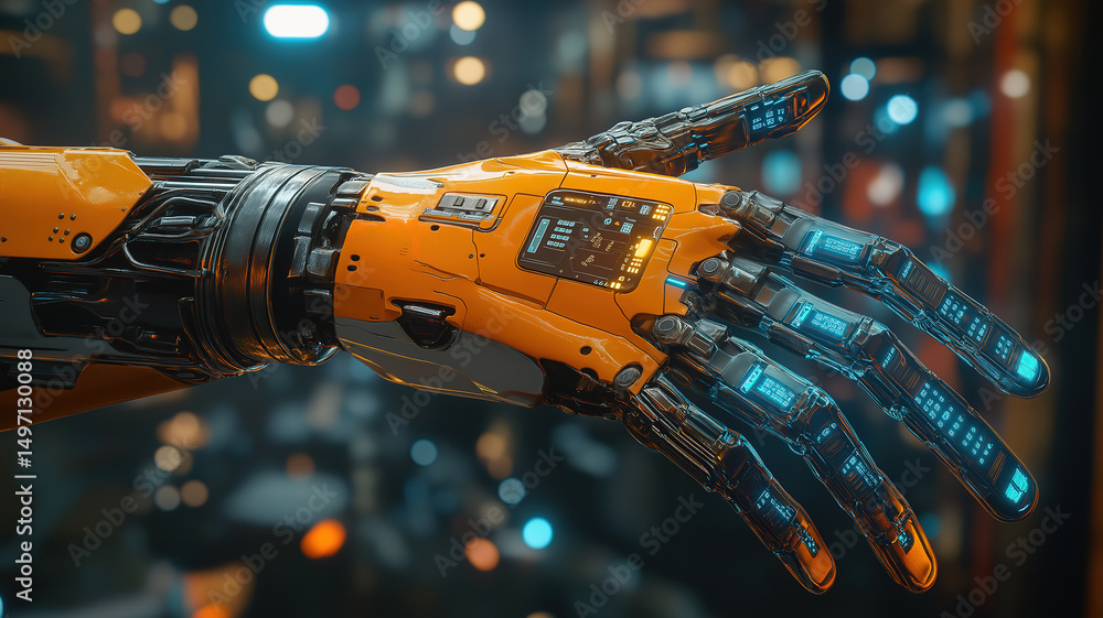 Poster Advanced data analysis with a robotic hand for efficient processing and real-time insights