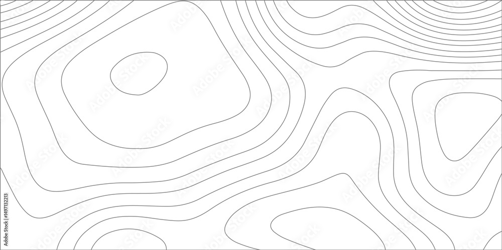 Poster abstract background with topographic map white background. the stylized height of the topographic ma