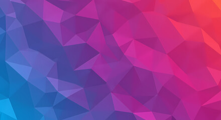 Origami Fold Abstract with Blue Fuchsia Pink Gradient Stripes