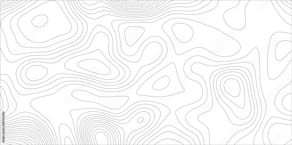 Poster abstract background with topographic map white background. the stylized height of the topographic ma