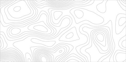 Abstract background with topographic map white background. The stylized height of the topographic map contour in black lines. gradient multicolor wave curve lines banner background design.