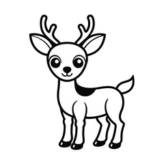christmas deer vector illustration