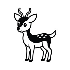 christmas deer vector illustration