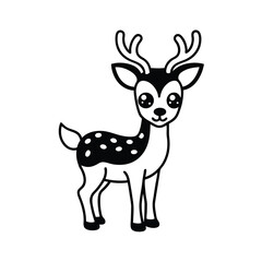 christmas deer vector illustration