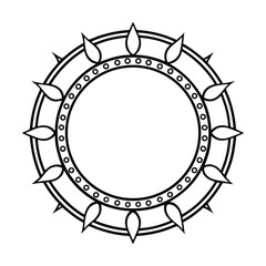 round circle frame