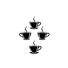 Obraz premium Black and White Tea Cup