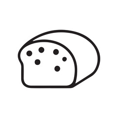 Baking Bread Icon Square Button Set